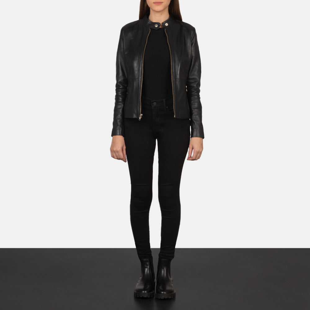 Rave Brown Biker Jacket – alternate product view 4