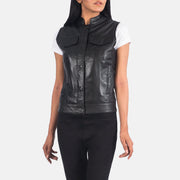 Rayne Moto Black Leather Vest - image 4