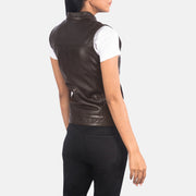 Rayne Moto Brown Leather Vest - image 5