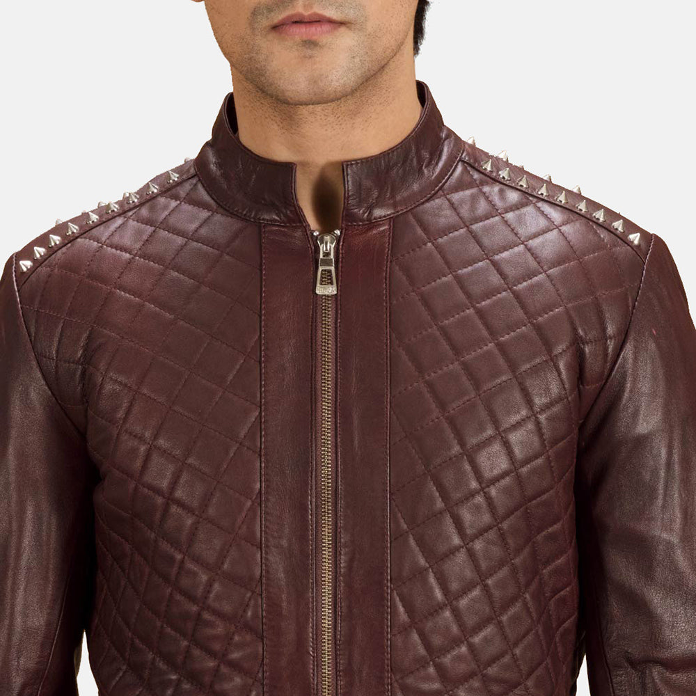 Authentic Sheepskin Leather with Semi-aniline Finish Grain Texture & Heavy-Duty Seam Stitching Detail
