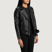 Rumy Maroon Biker Jacket – alternate product view 2