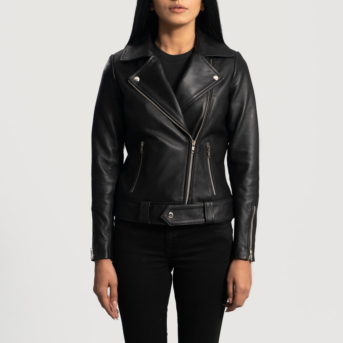 Rumy Maroon Biker Jacket – alternate product view 4
