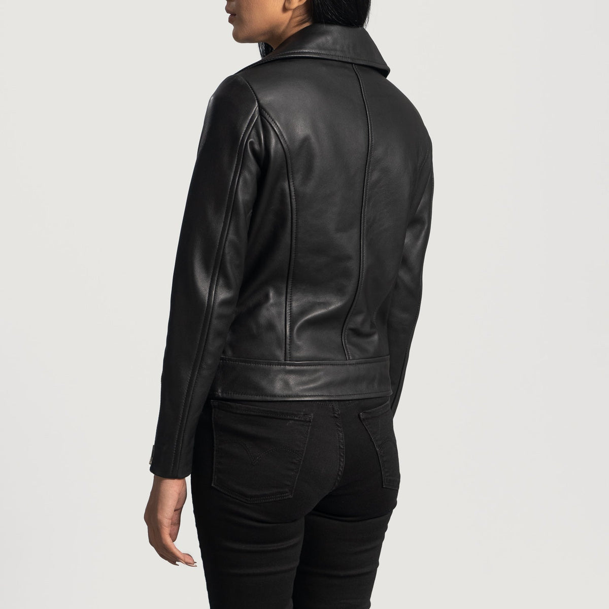 Rumy Maroon Biker Jacket – alternate product view 5