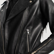 Rumy Maroon Biker Jacket – alternate product view 6