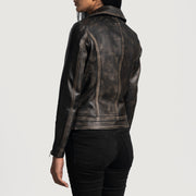 Rumy Maroon Biker Jacket – alternate product view 5