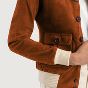 Sasha A1 Leather Bomber Jacket – alternate product view 6