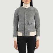 Sasha A1 Leather Bomber Jacket – alternate product view 4