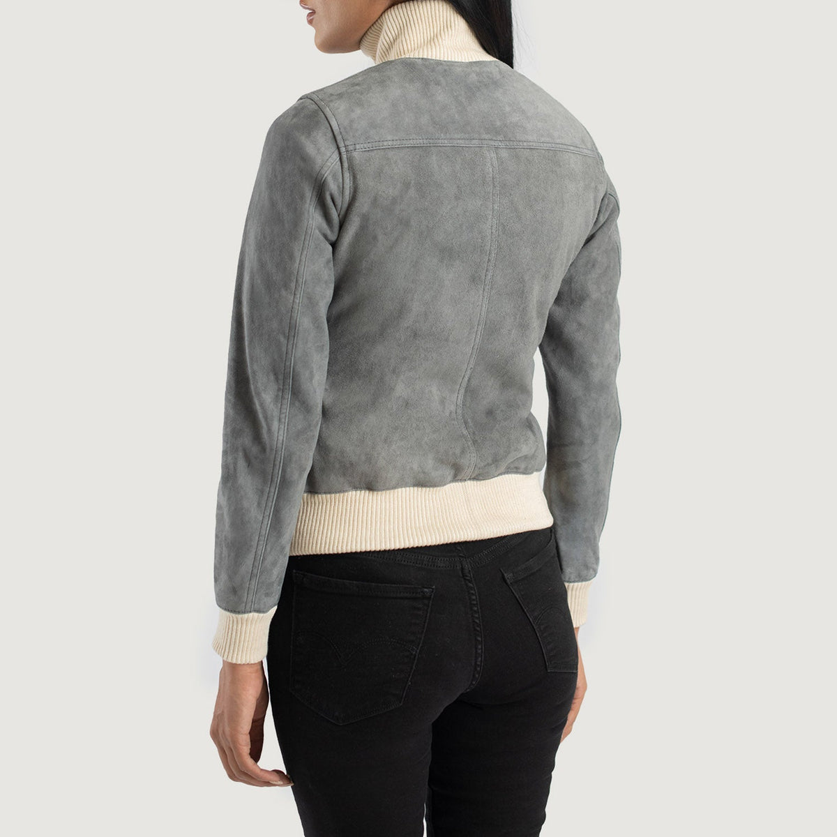 Sasha A1 Leather Bomber Jacket – alternate product view 5