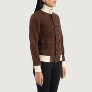 Sasha A1 Leather Bomber Jacket – alternate product view 2