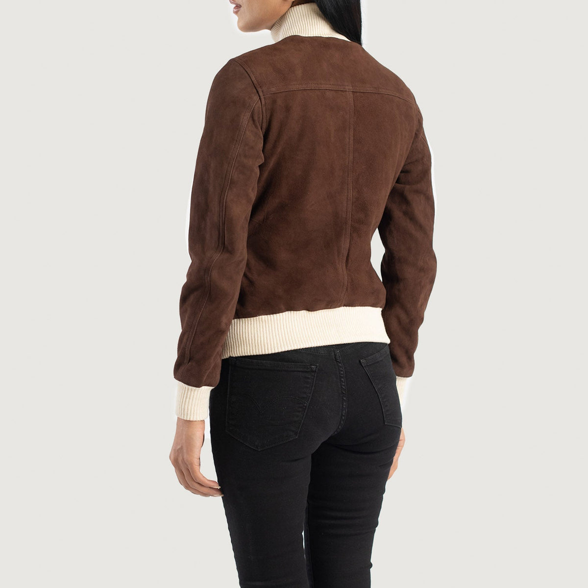 Sasha A1 Leather Bomber Jacket – alternate product view 5