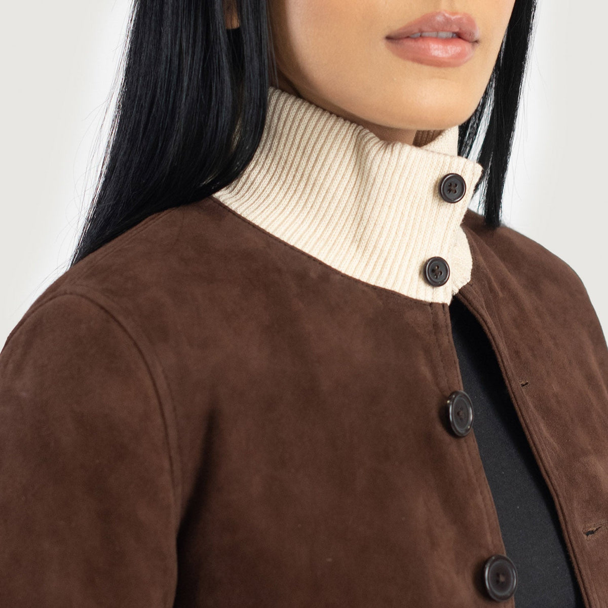 Sasha A1 Leather Bomber Jacket – alternate product view 6