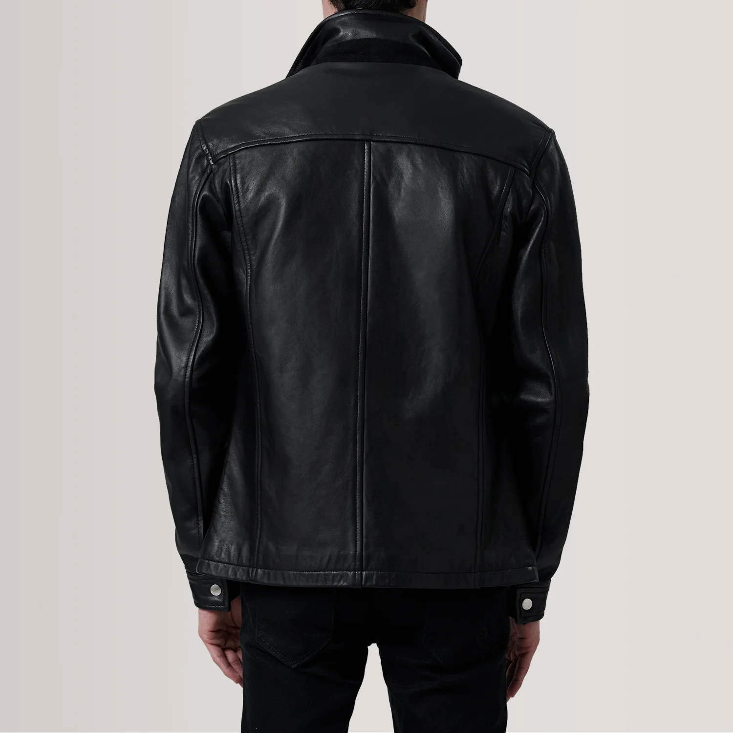 Sean Black Leather Classic Jacket - image 4