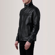 Sean Black Leather Classic Jacket - image 3