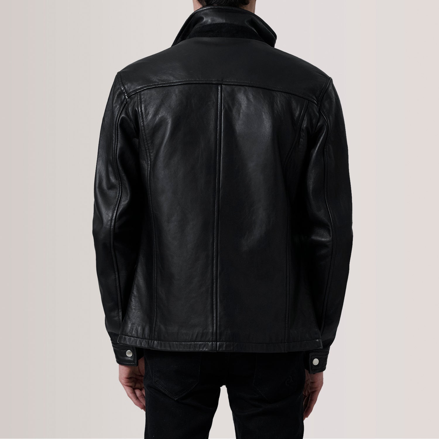 Sean Black Leather Classic Jacket - image 4