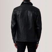 Sean Black Leather Classic Jacket - image 4