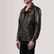 Sean Brown Leather Classic Jacket - image 3