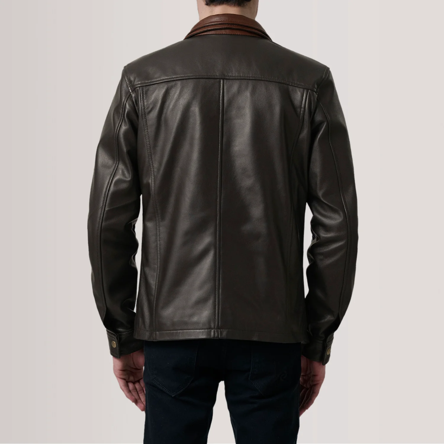 Sean Brown Leather Classic Jacket - image 4