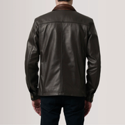 Sean Brown Leather Classic Jacket - image 4