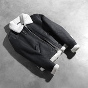 Sherilyn B-3 Black & White Leather Bomber Jacket - image 7