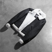Sherilyn B-3 Black & White Leather Bomber Jacket - image 8