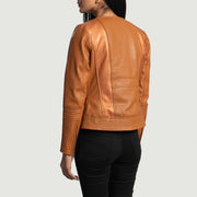 Authentic Sheepskin Leather with Aniline Finish Grain Texture & Heavy-Duty Seam Stitching Detail