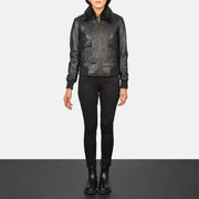 Stella G-1 Leather Bomber Jacket – alternate product view 3