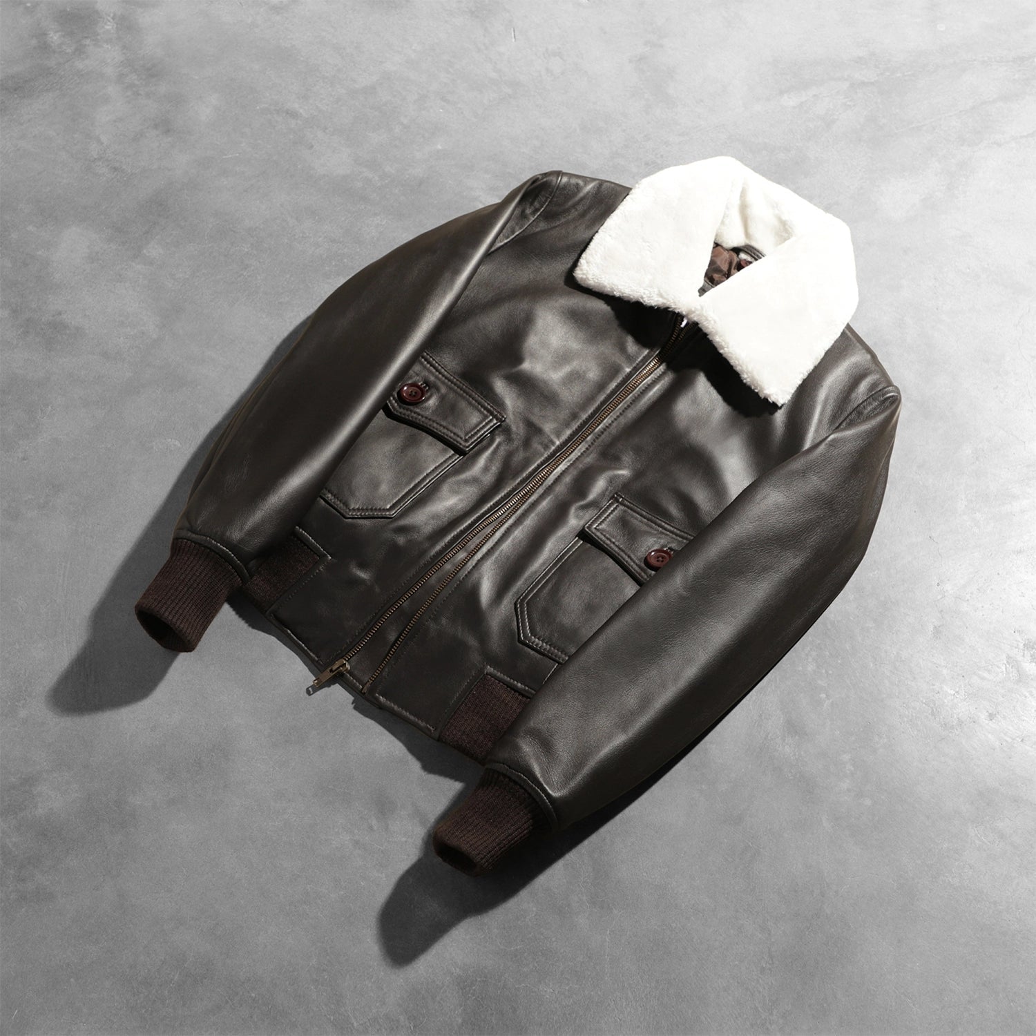 Stella G-1 Brown Leather Bomber Jacket - image 8
