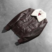 Stella G-1 Maroon Leather Bomber Jacket - image 8