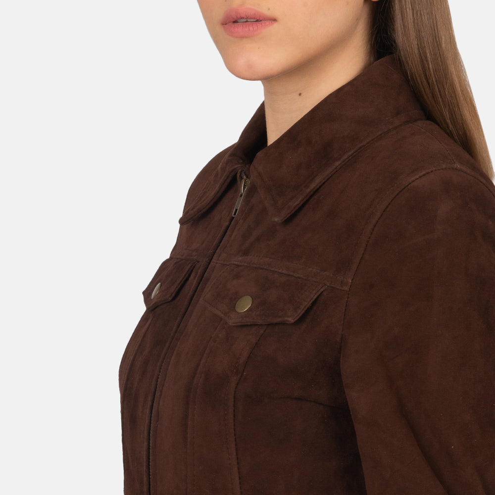Suzy Trucker Brown Jacket – alternate product view 6
