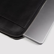 The Baxter Black Leather Laptop Sleeve - image 4