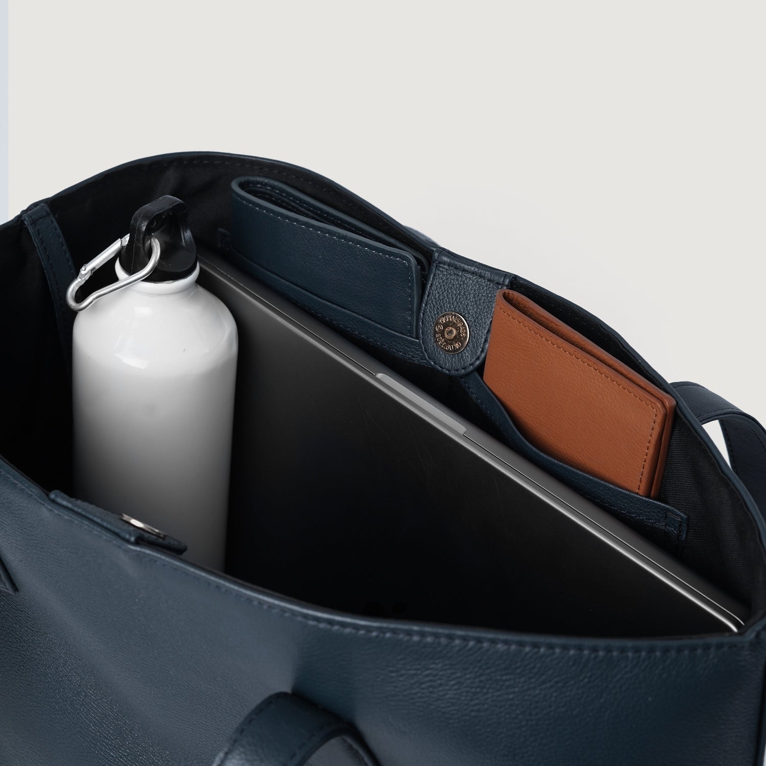 The Bianca Blue Leather Tote Bag - image 5