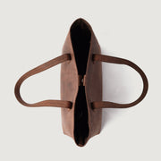 The Bianca Vintage Distressed Brown Leather Tote Bag - image 6