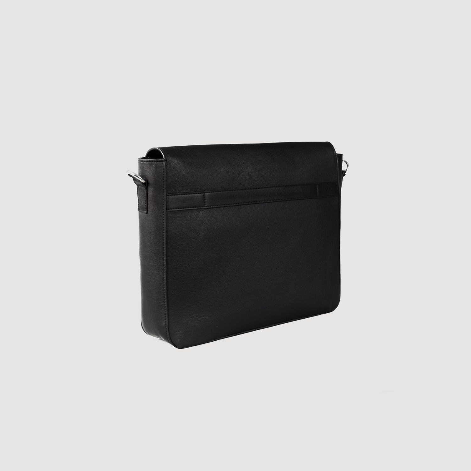 The Carismatico Black Leather Messenger Bag - image 3