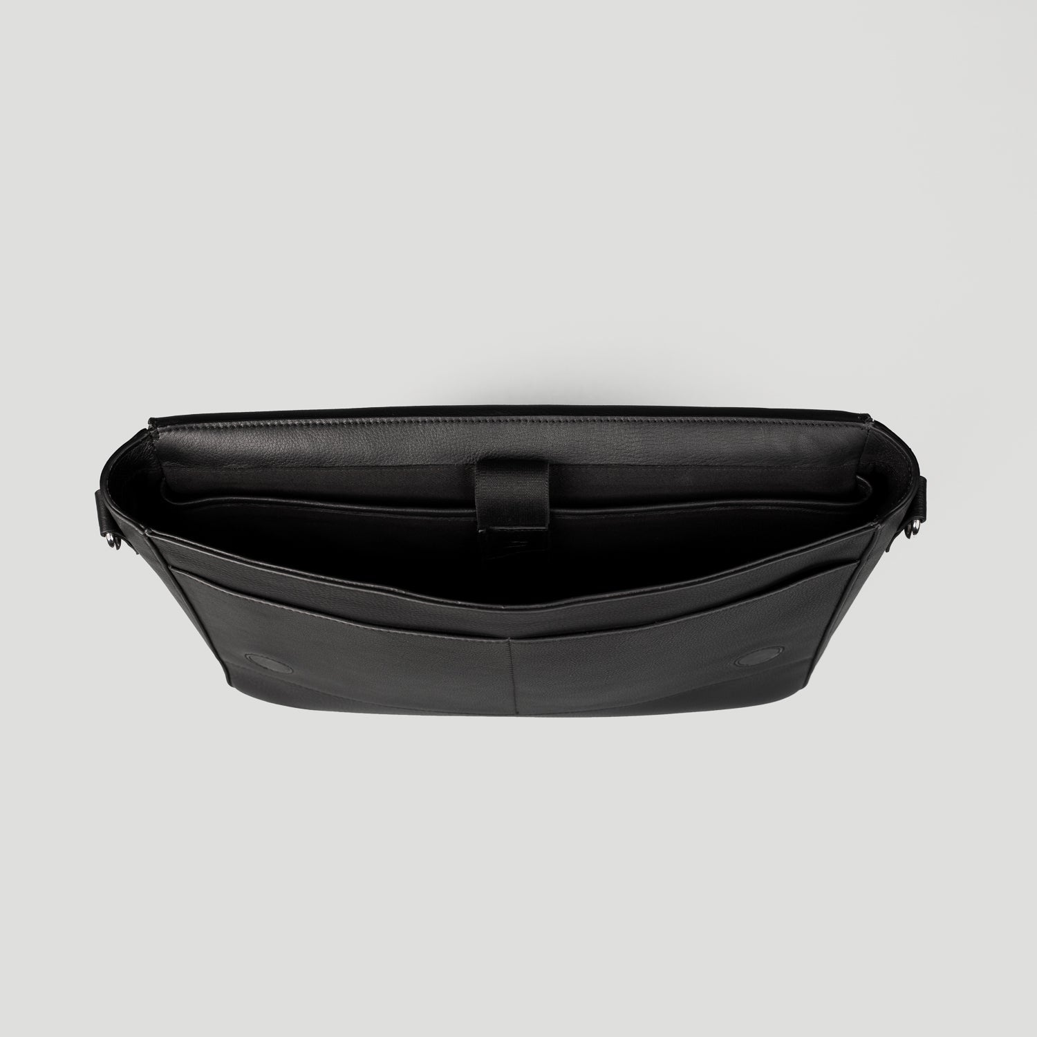 The Carismatico Black Leather Messenger Bag - image 4