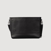 The Carismatico Black Leather Messenger Bag - image 6