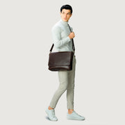 The Carismatico Vintage Brown Leather Messenger Bag - image 2