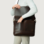 The Carismatico Vintage Brown Leather Messenger Bag - image 6
