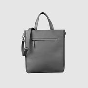 The Poet Grey Leather Tote Bag - image 1