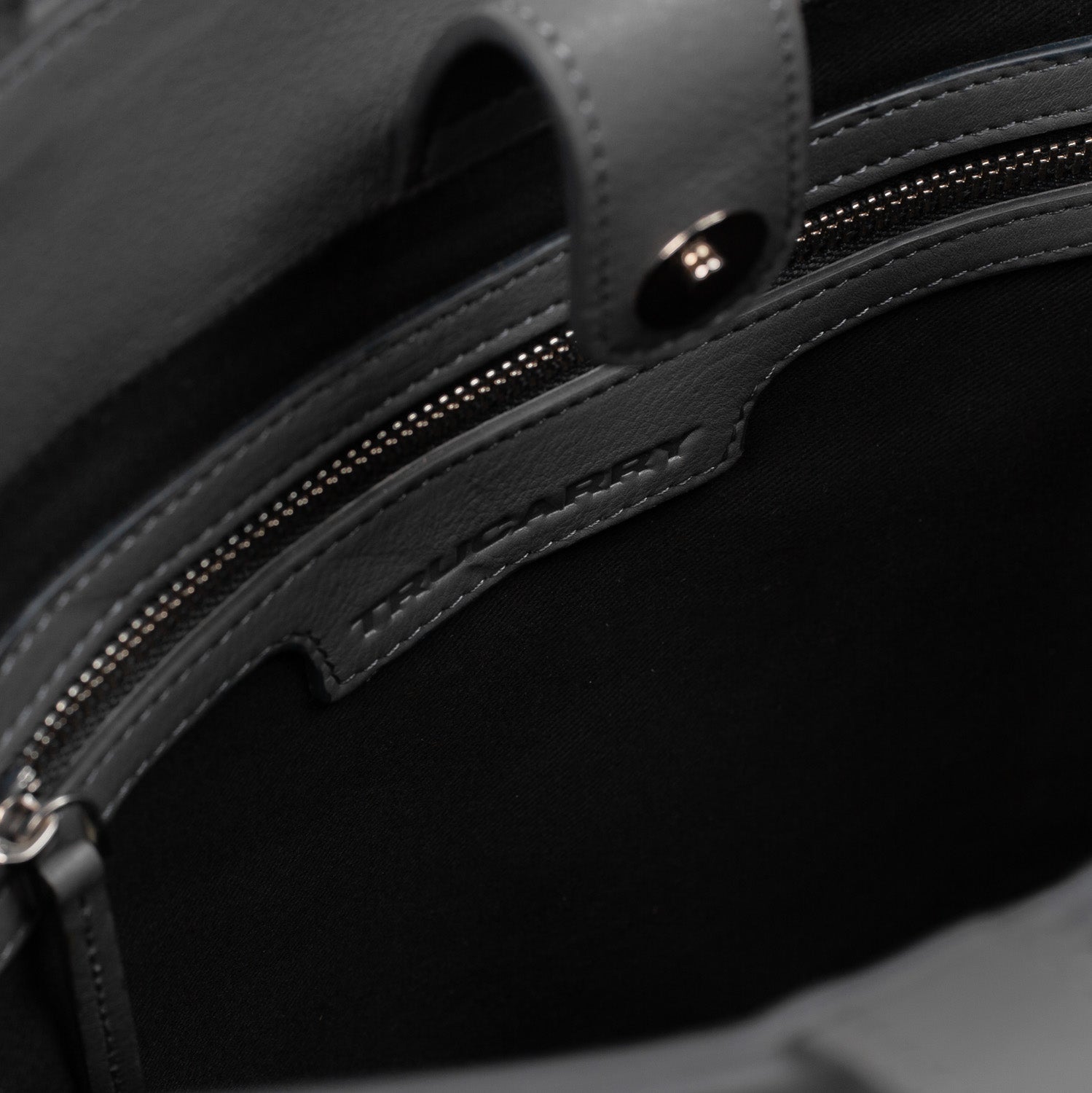 The Poet Grey Leather Tote Bag - image 7