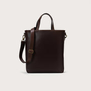 The Poet Vintage Brown Leather Tote Bag - image 1