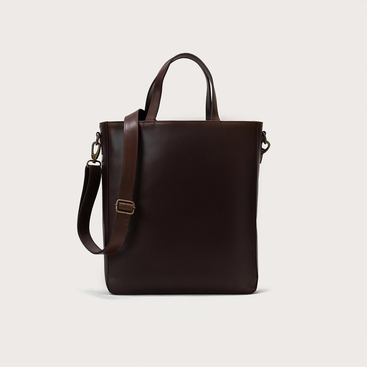The Poet Vintage Brown Leather Tote Bag - image 1
