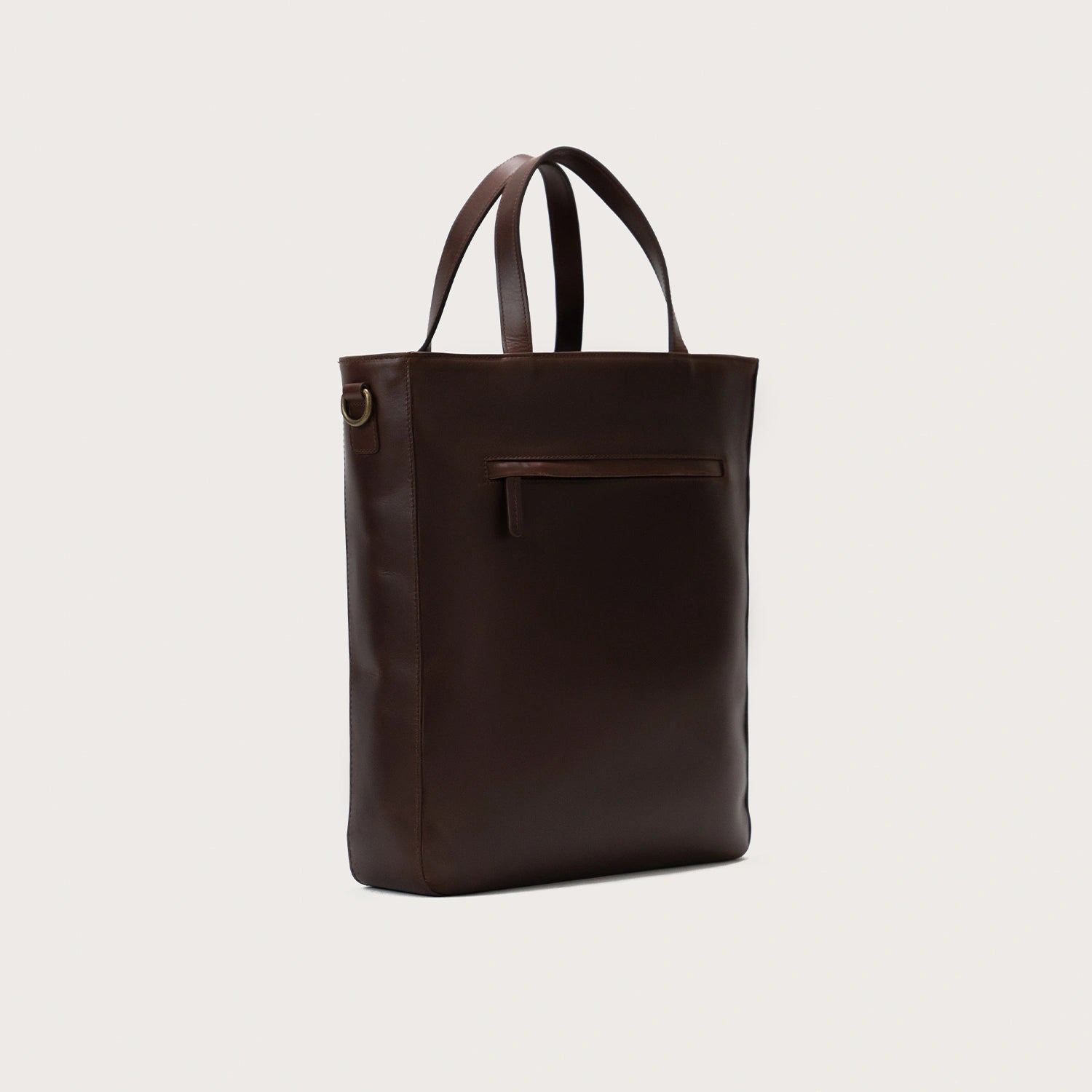 The Poet Vintage Brown Leather Tote Bag - image 3