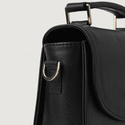 The Sandra Black Leather Saddle Bag - image 5