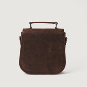 The Sandra Vintage Distressed Brown Leather Saddle Bag - image 6