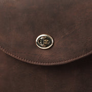 The Sandra Vintage Distressed Brown Leather Saddle Bag - image 7