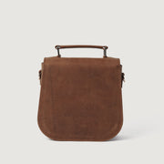 The Sandra Vintage Tan Leather Saddle Bag - image 6
