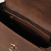 The Sandra Vintage Tan Leather Saddle Bag - image 8