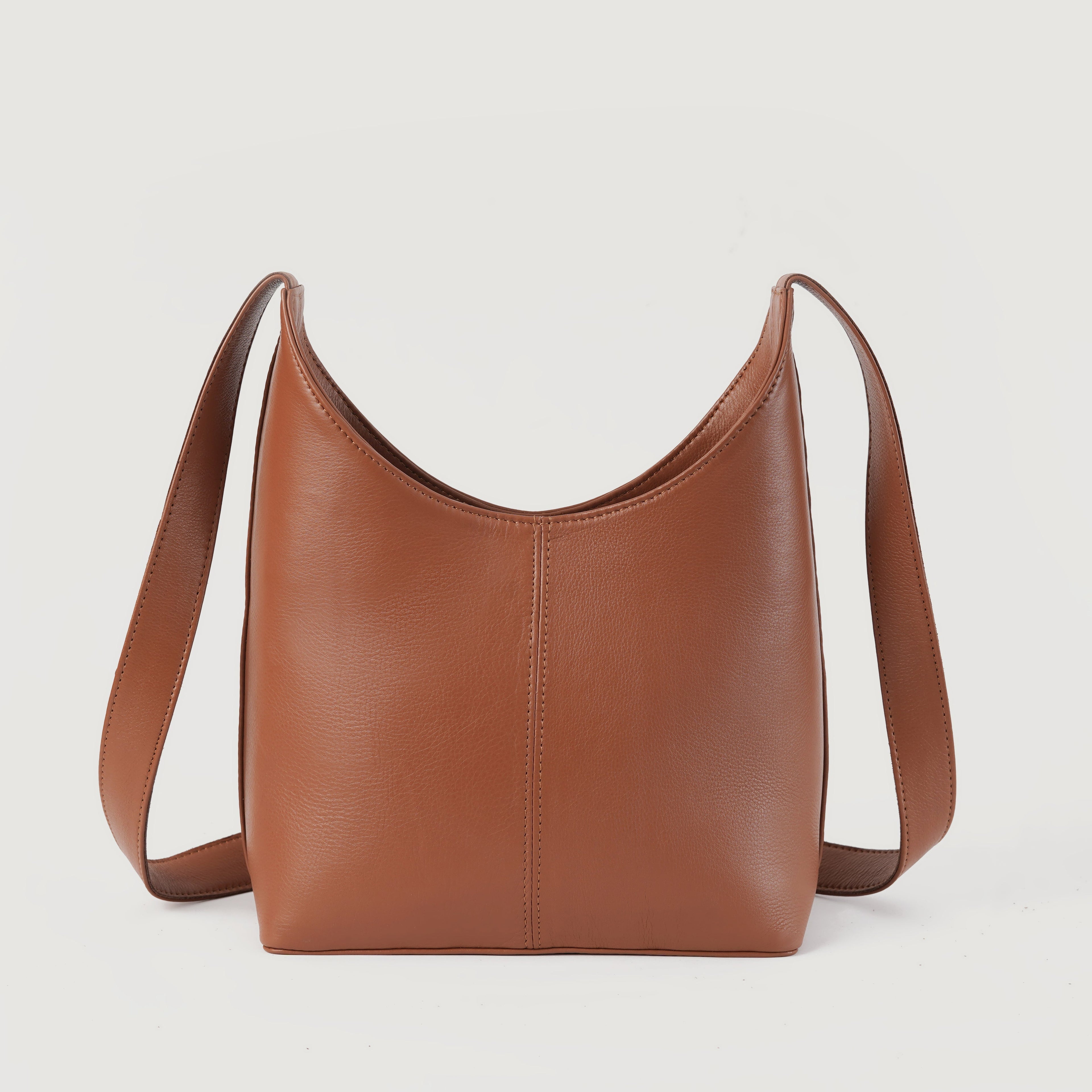 The Stefani Brown Leather Hobo Bag - image 4