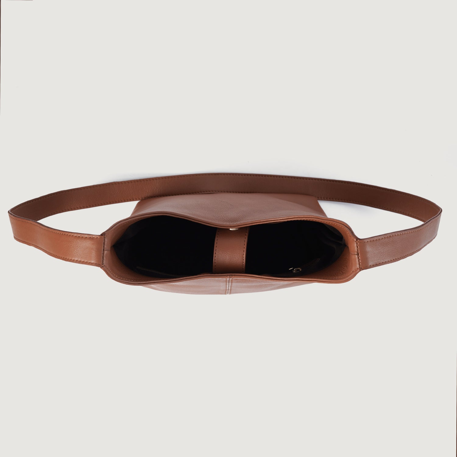The Stefani Brown Leather Hobo Bag - image 5