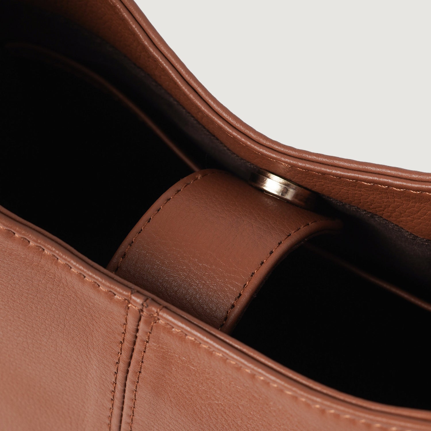 The Stefani Brown Leather Hobo Bag - image 8